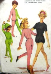 2424 KIDS 60 PIXIE CAP,LEOTARD,TIGHTS-FEET OR NOT PATTERN 10 28''